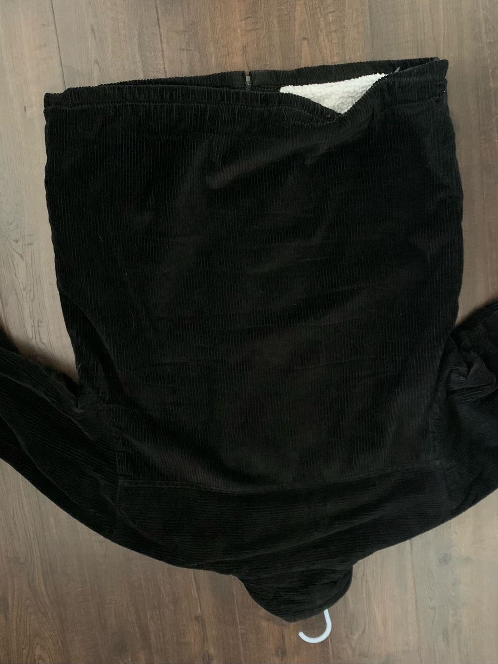 Black Corduroy Zip-Up Jacket - Picture 2 of 5